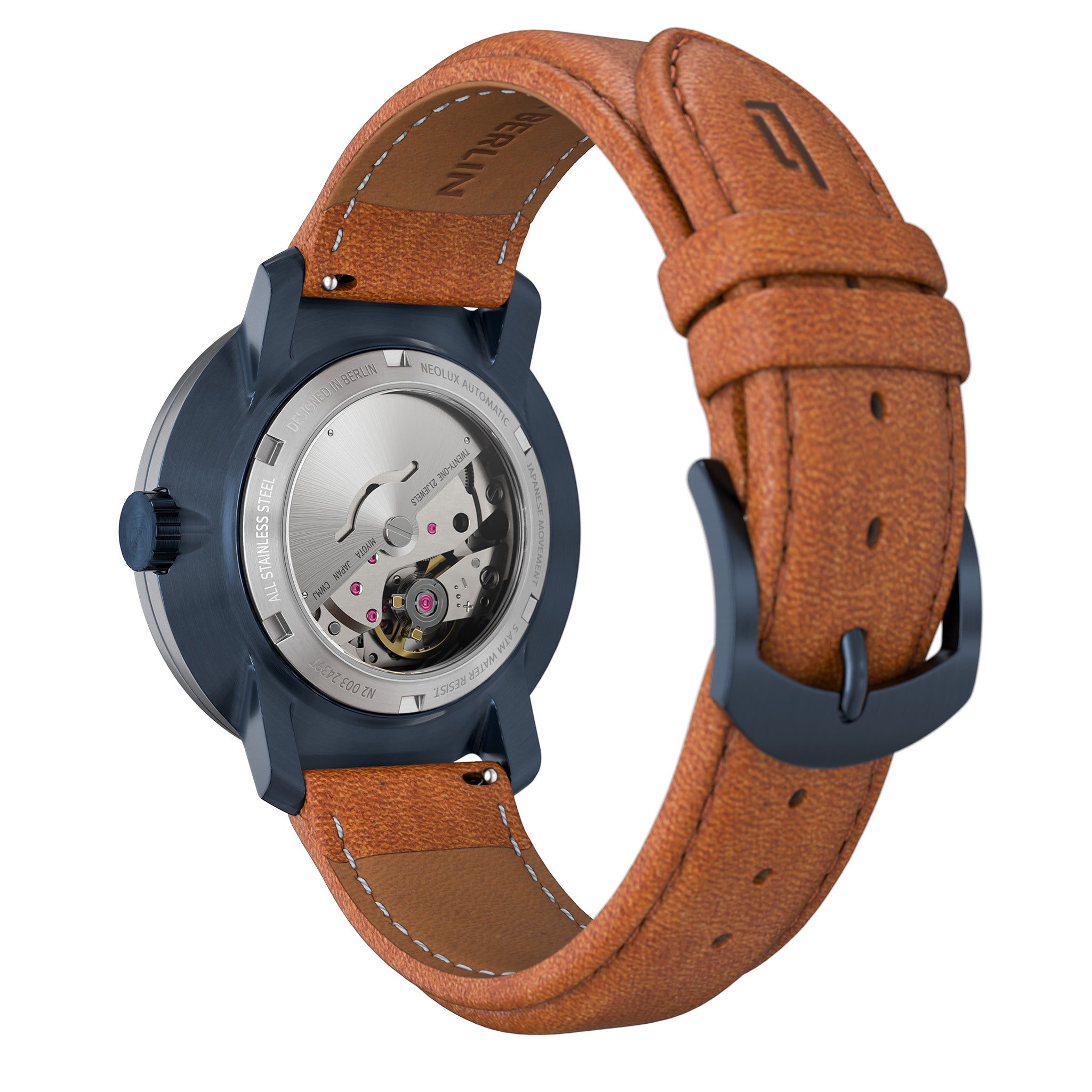 Neolux Day Date Blue Rose Gold - Lilienthal Berlin