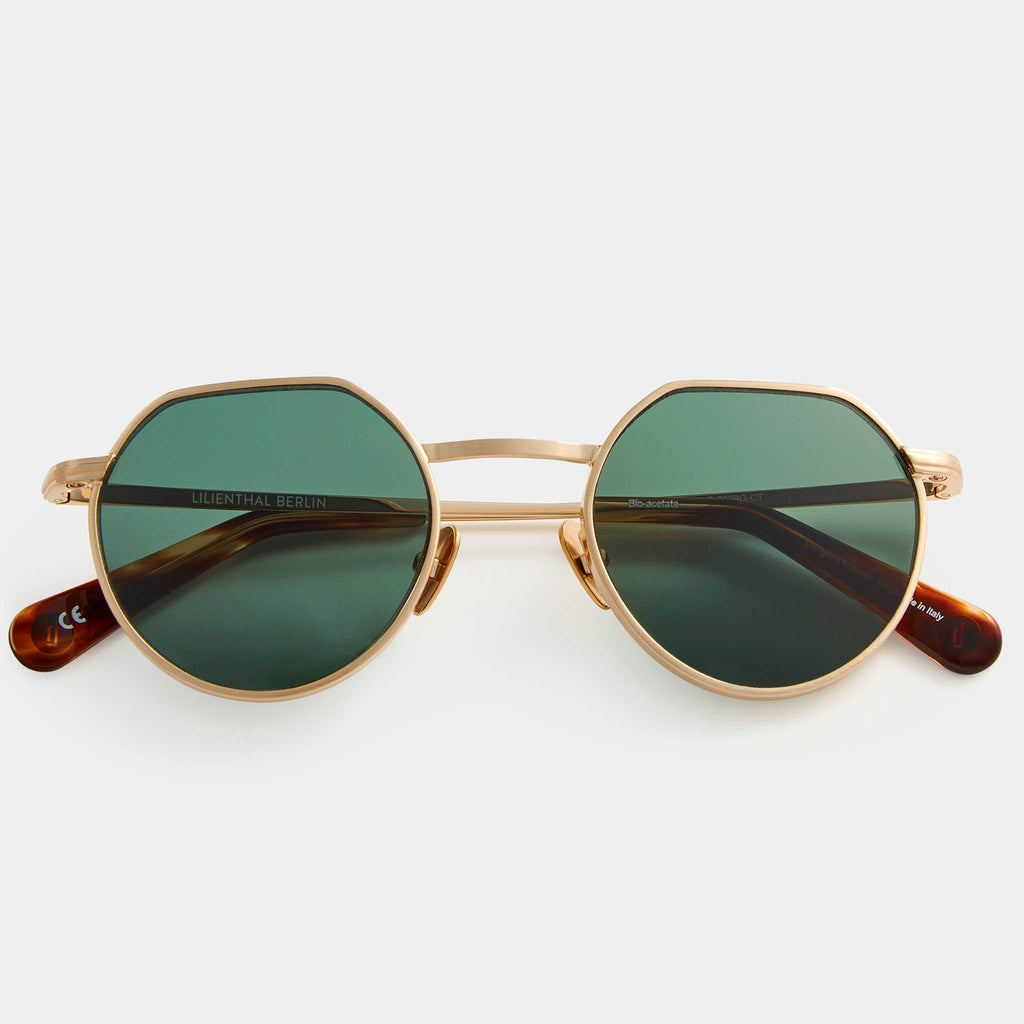 Nu Jazz – Brushed Gold Tortoise / Green