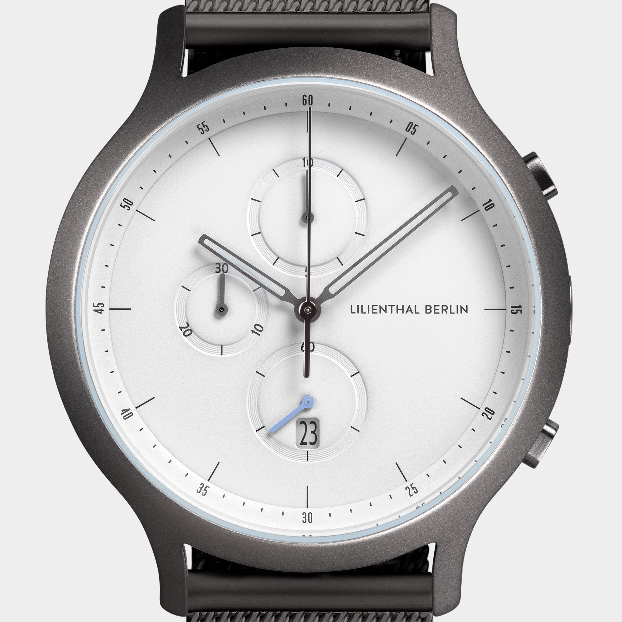 Chronograph – Dark Silver White