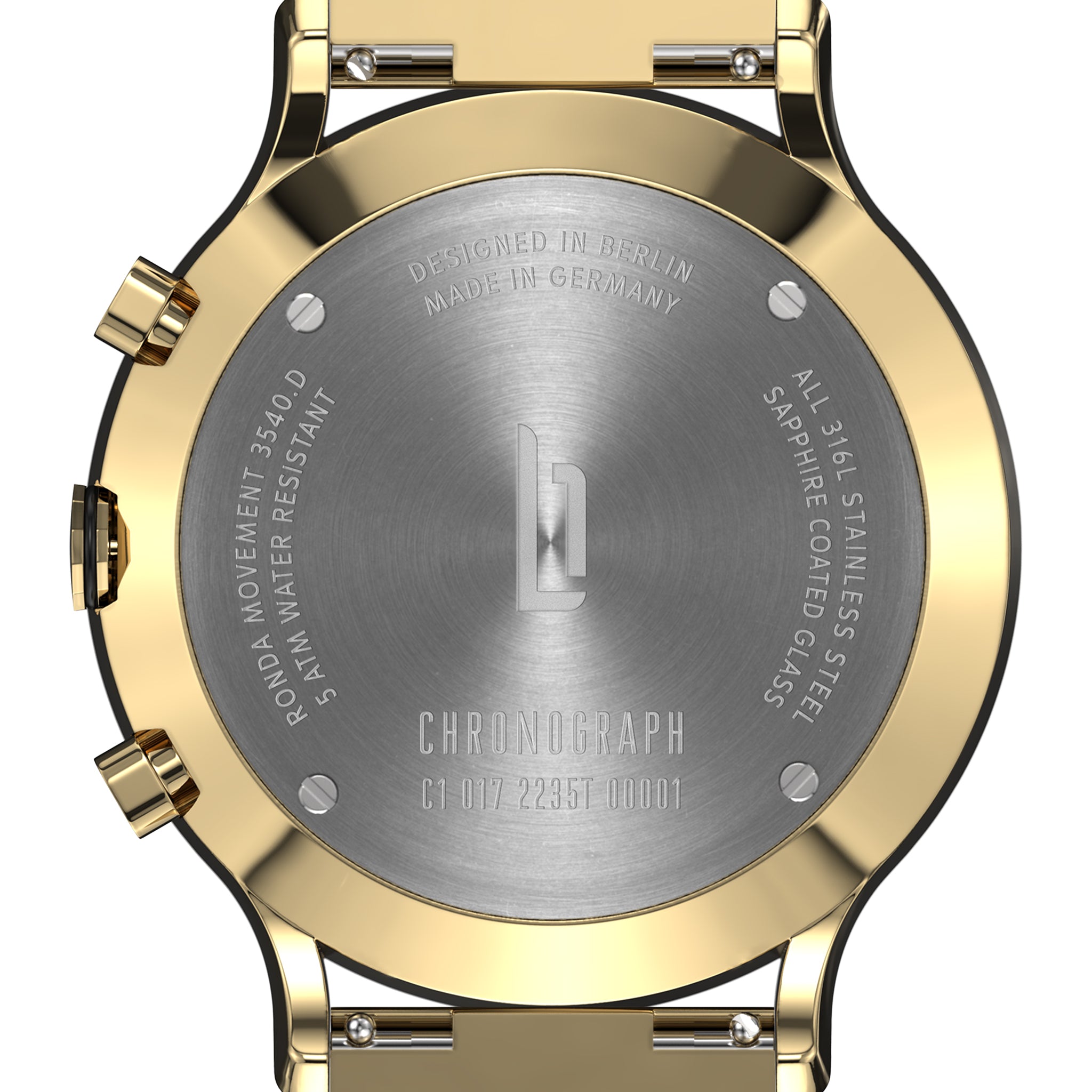 Chronograph Gold Black - Lilienthal Berlin