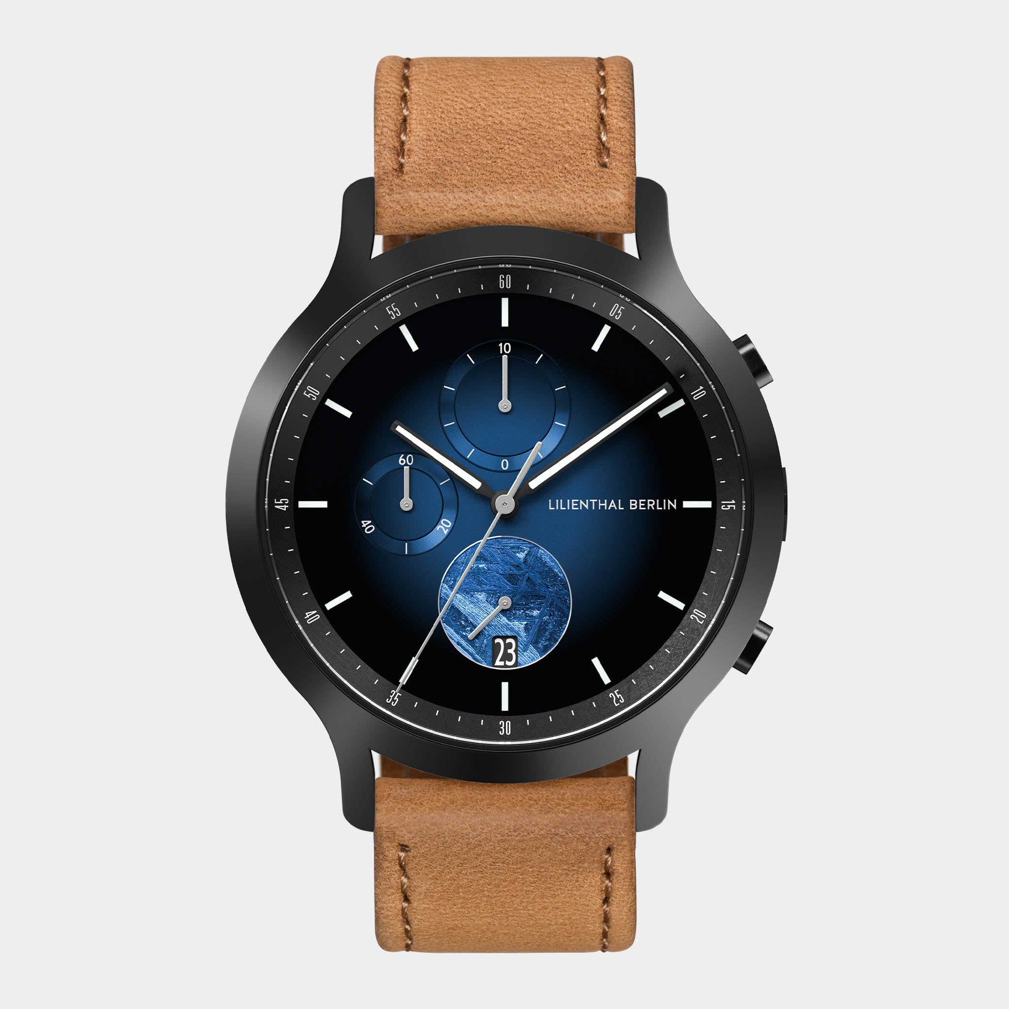 Chronograph Meteorite – Blue Flare