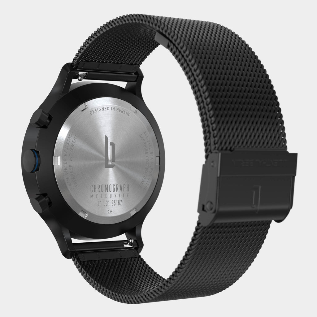 Chronograph Meteorite – Blue Flare