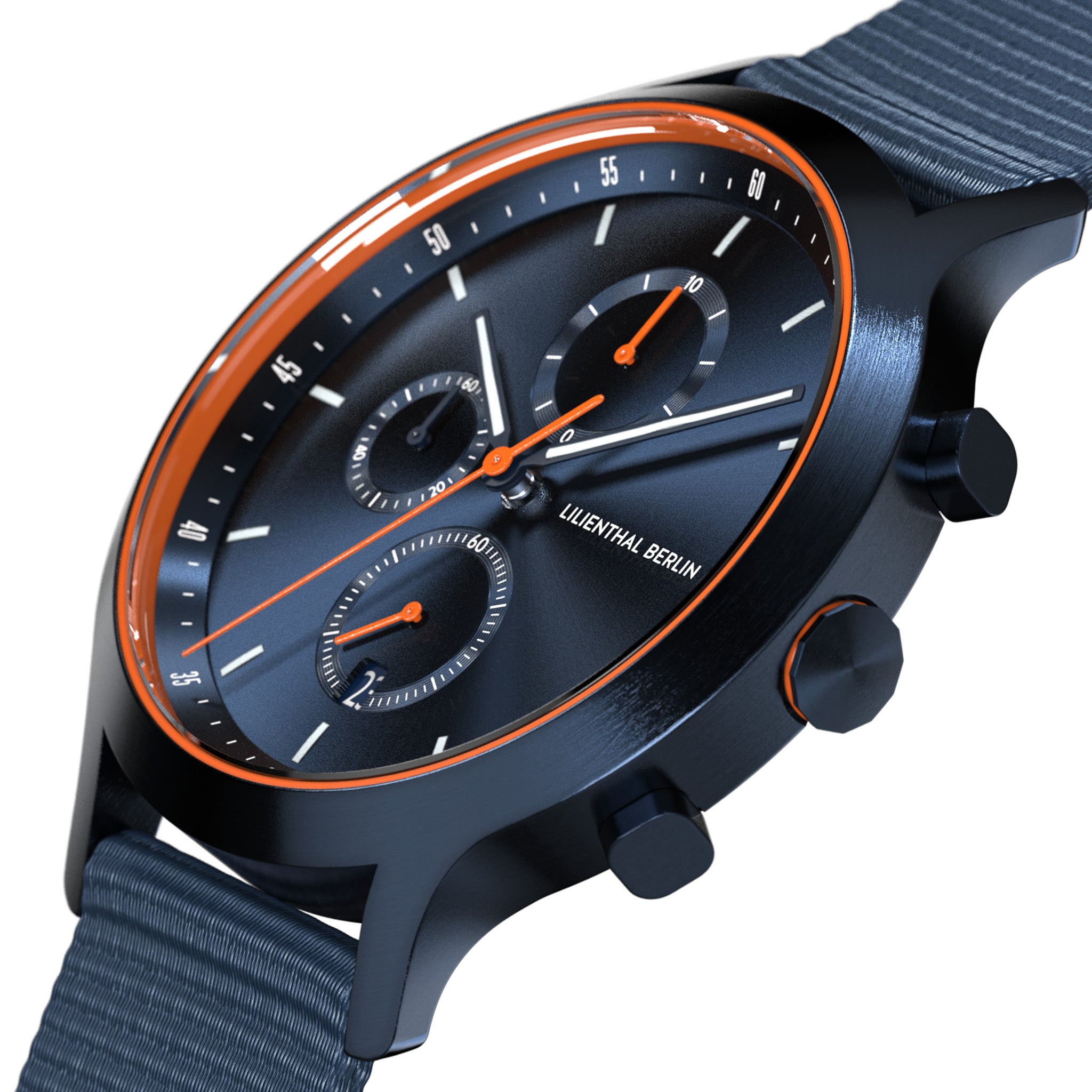 Chronograph – Blue Orange