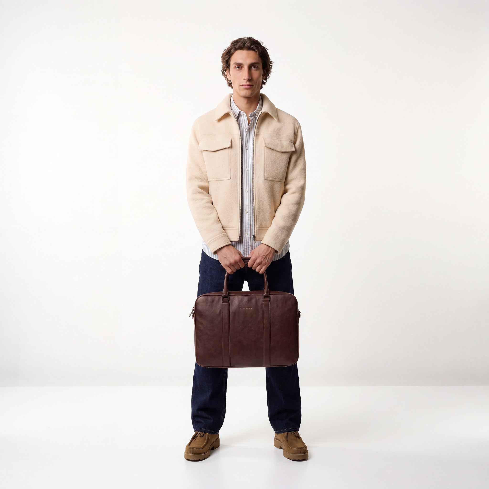 Virtuoso Classic Briefcase – Dark Brown