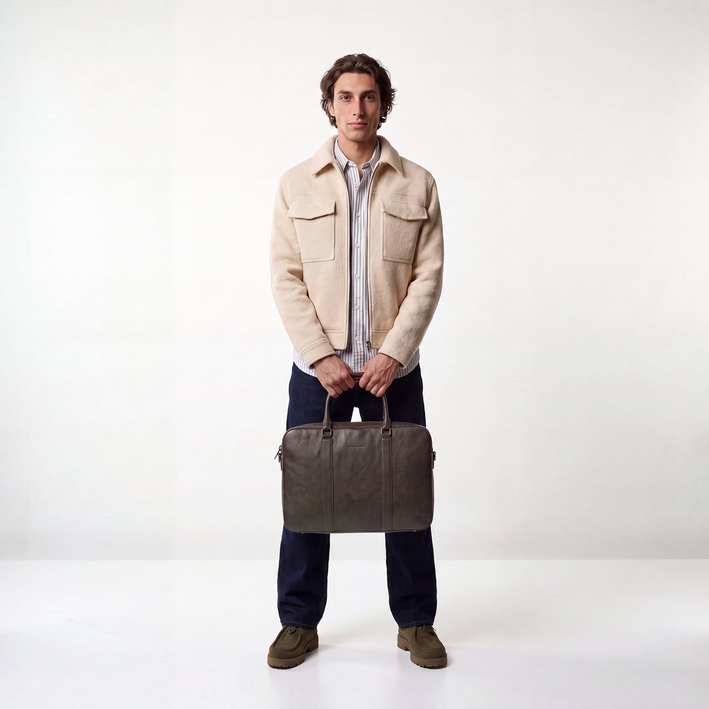 Virtuoso Classic Briefcase – Khaki