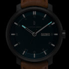 Neolux Day Date Dark Silver Blue - Lilienthal Berlin