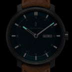 Neolux Day Date Dark Silver Blue - Lilienthal Berlin