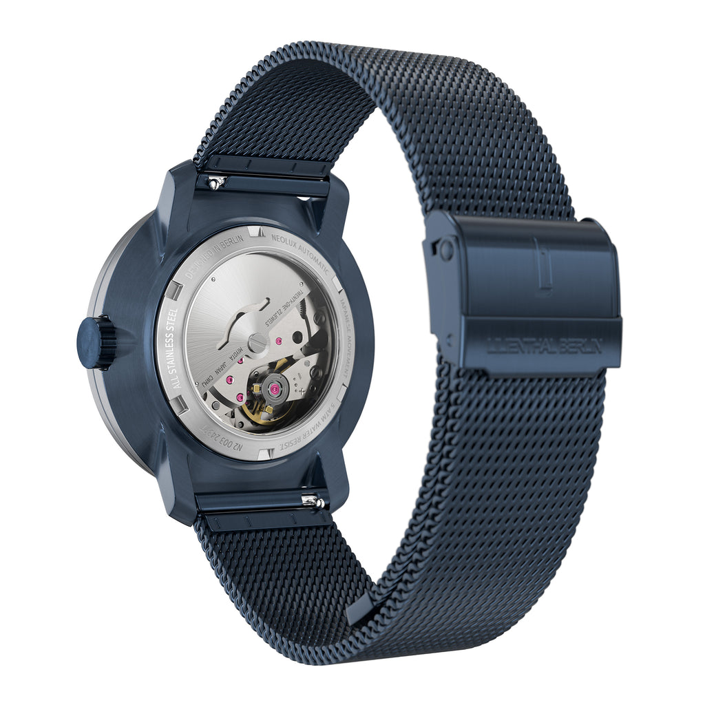 Neolux Day Date Blue Rose Gold - Lilienthal Berlin