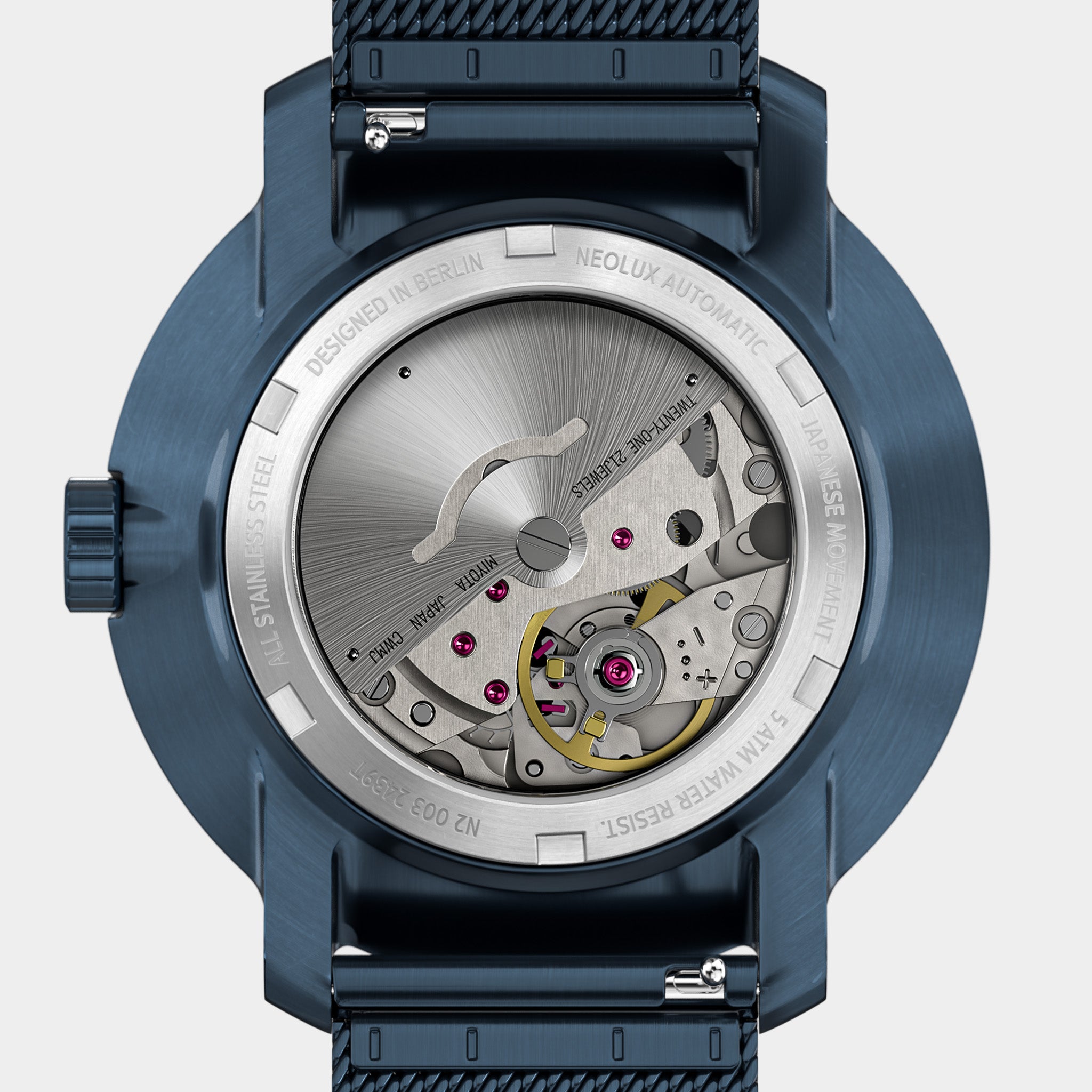 Neolux Day Date – Blue Rose Gold