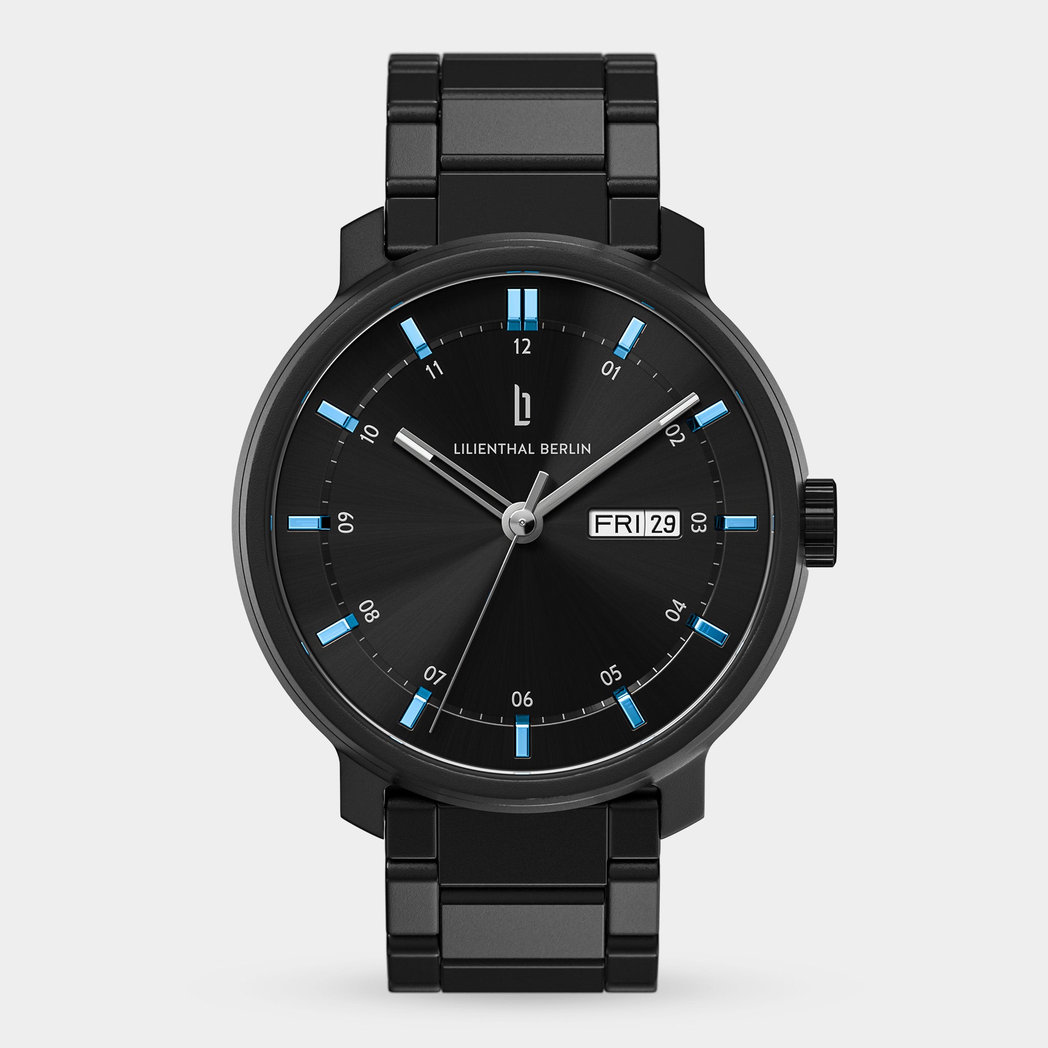 Neolux Day Date Black Blue - Lilienthal Berlin