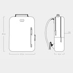 Minimalist Backpack Cactus Leather Khaki - Lilienthal Berlin