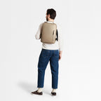Minimalist Backpack Cactus Leather Sand - Lilienthal Berlin
