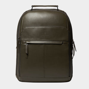 Essential Backpack Cactus Leather Khaki - Lilienthal Berlin