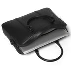 Classic Briefcase Cactus Leather Black - Lilienthal Berlin