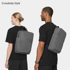 Urbaneer 3-in-1 Daypack Recycled Polyester Charcoal - Lilienthal Berlin