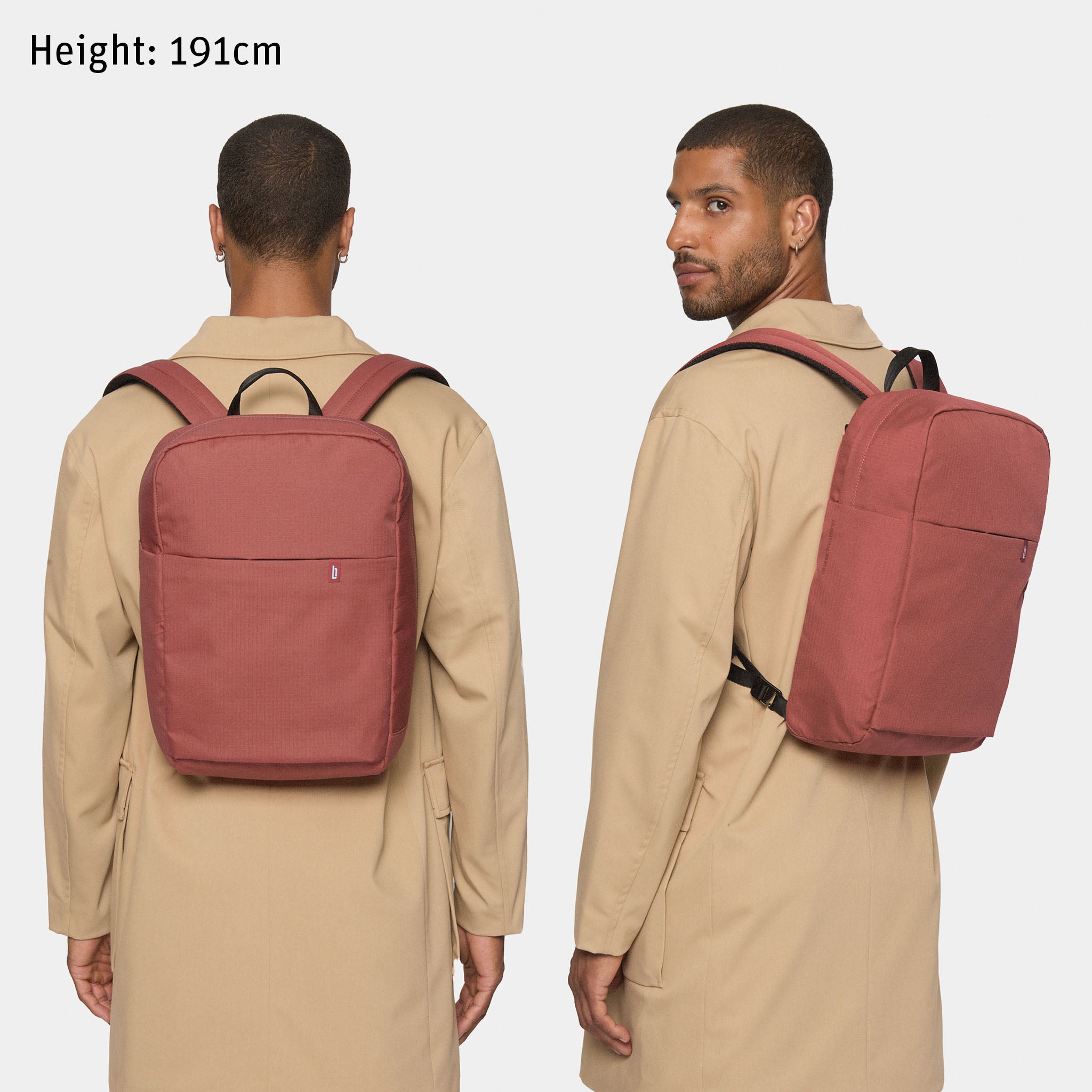 Urbaneer 3-in-1 Daypack Recycled Polyester Brick - Lilienthal Berlin