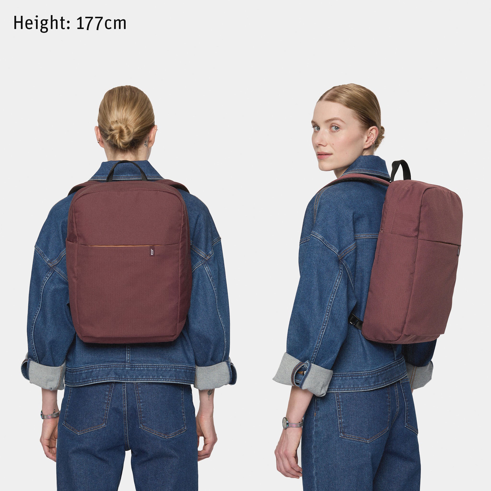 Urbaneer 3-in-1 Daypack Recycled Polyester Aubergine - Lilienthal Berlin