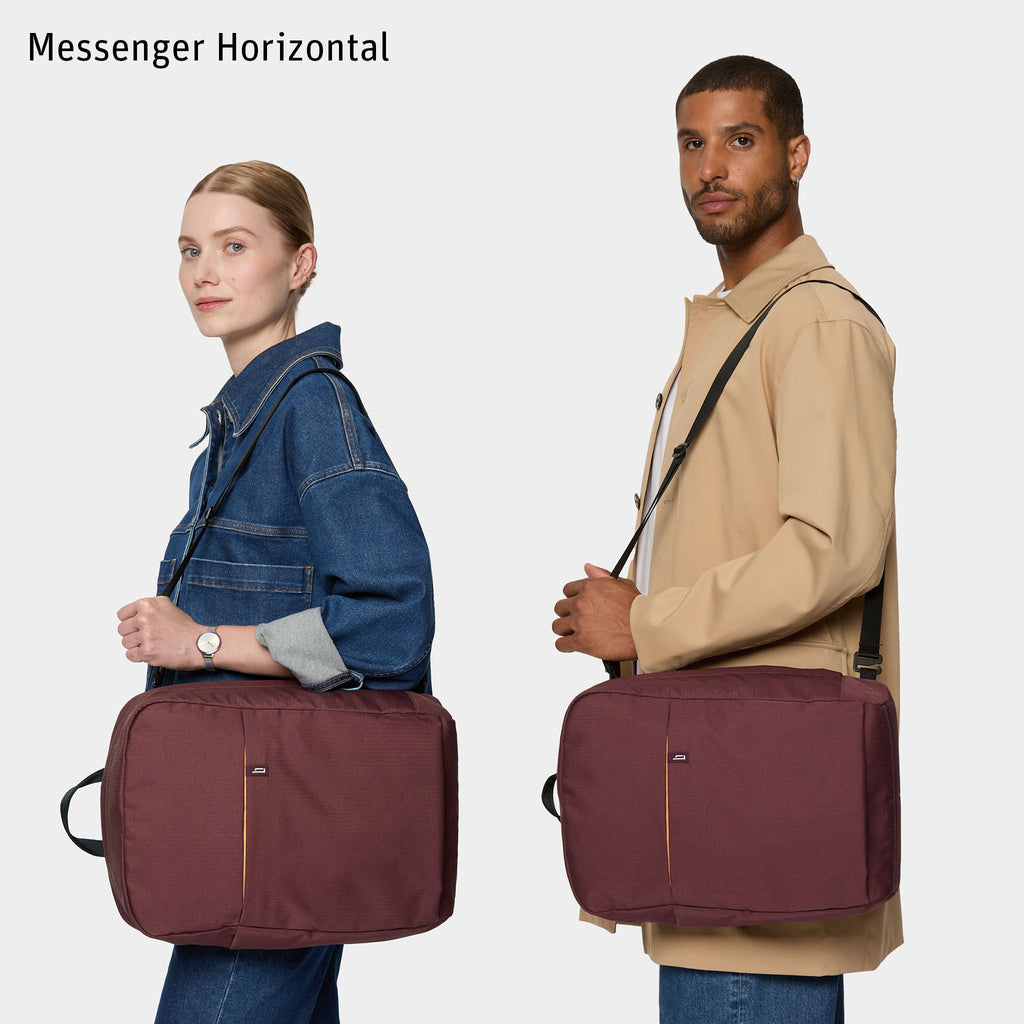 Urbaneer 3-in-1 Daypack Recycled Polyester Aubergine - Lilienthal Berlin